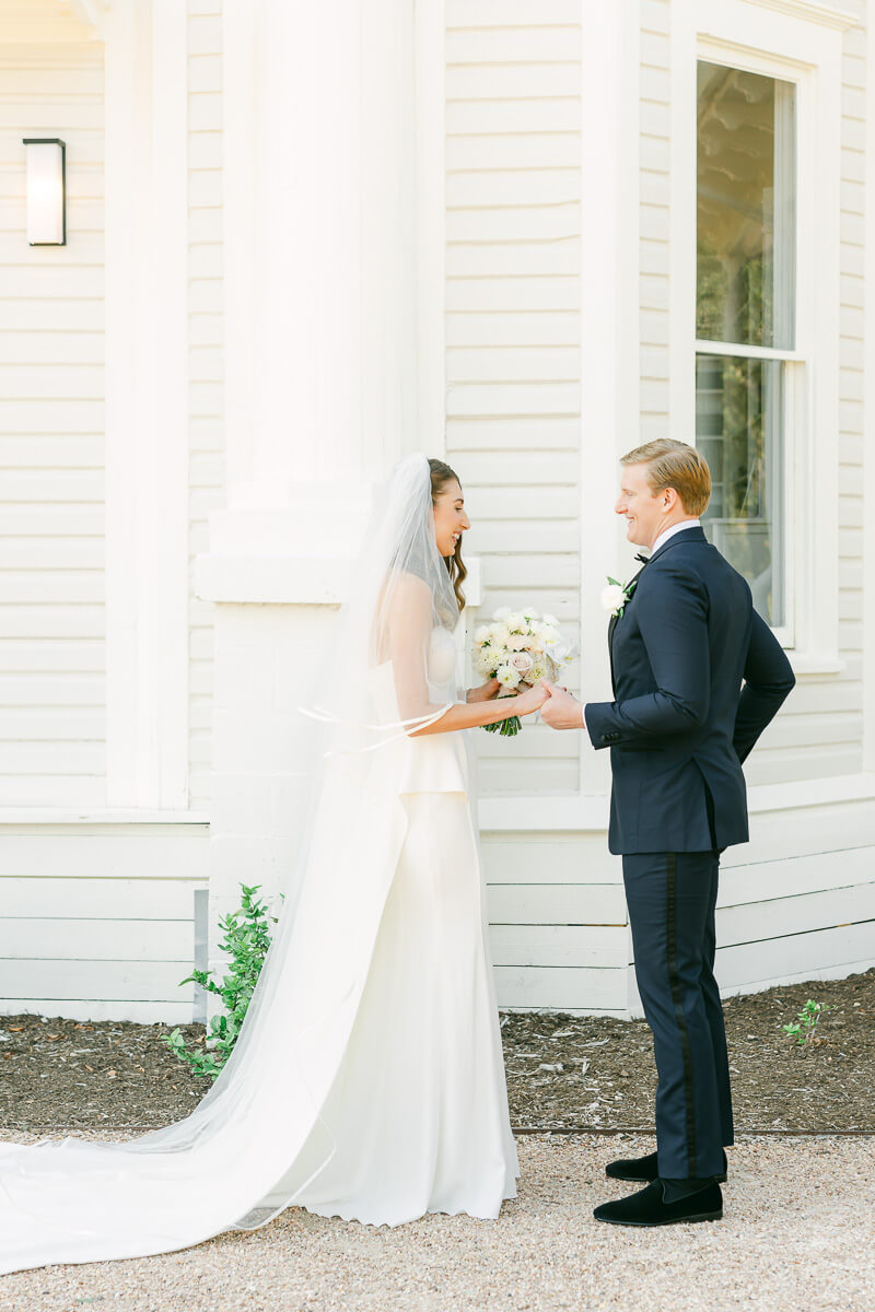 first look by houston wedding photographer