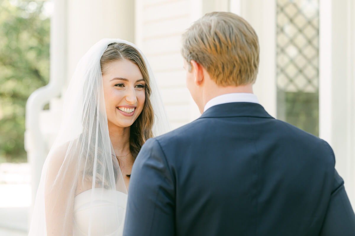first look by houston wedding photographer
