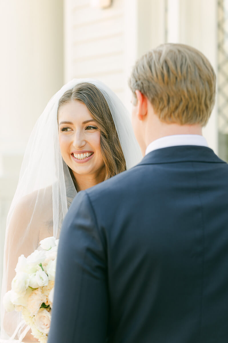 first look by houston wedding photographer