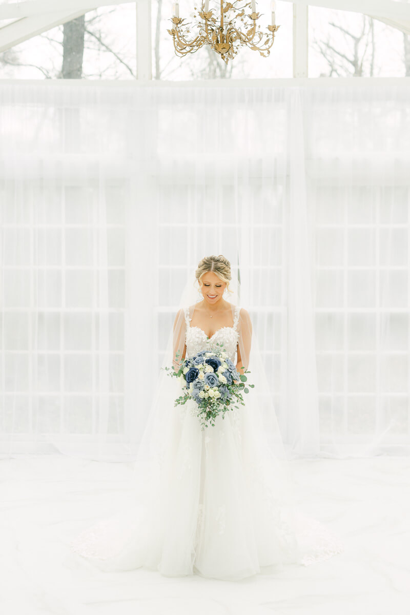 a bridal session in Conroe, Texas at The Oak Atelier 