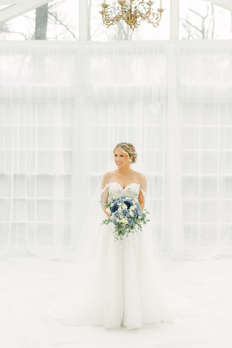 a bridal session in Conroe, Texas at The Oak Atelier 