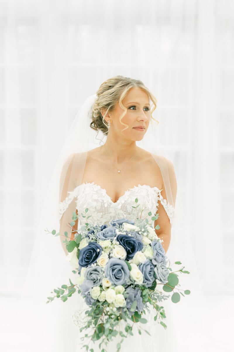 bride posing during bridal session photographed by Conroe wedding photographer 