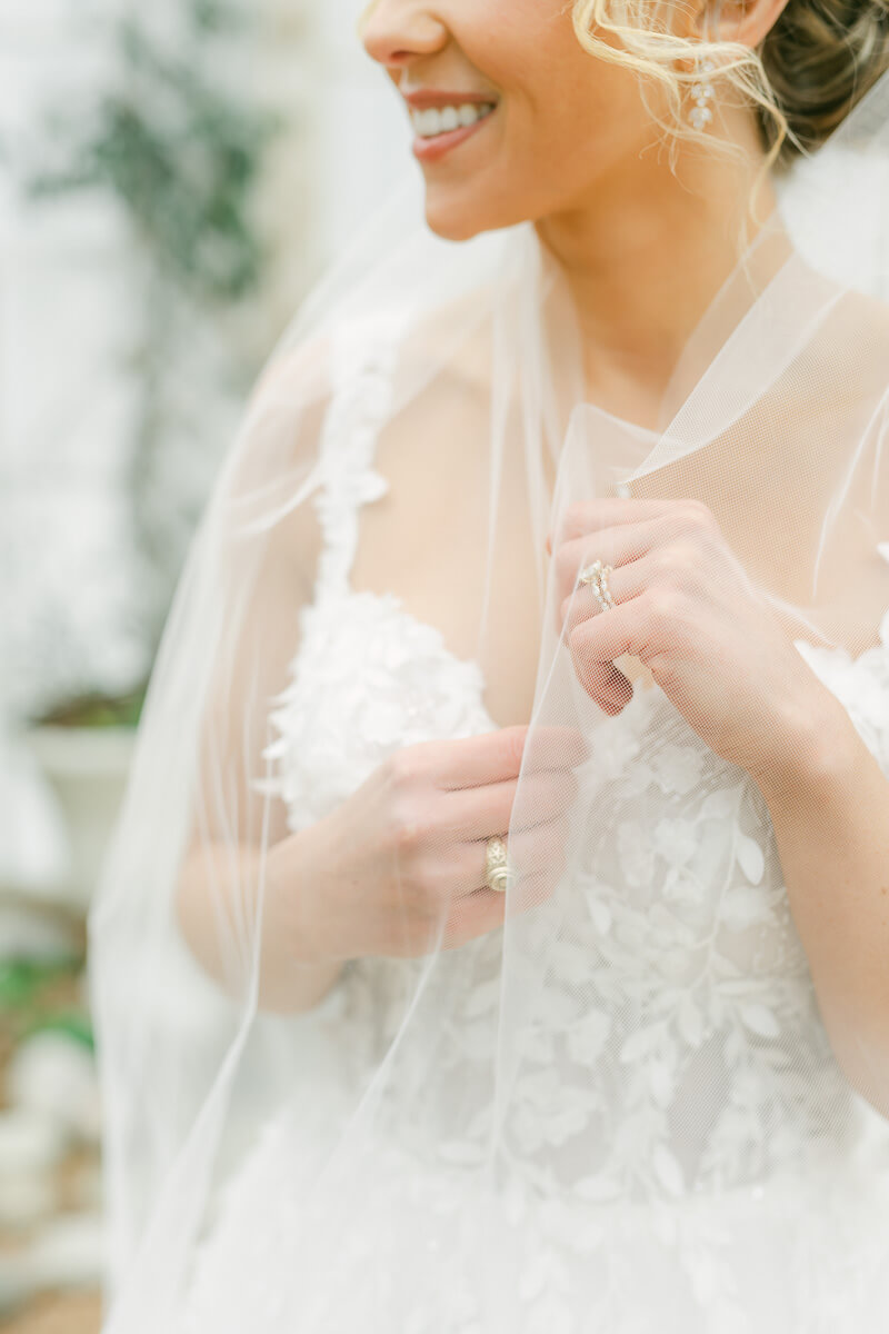 bride at her bridal session photographed by Conroe wedding photographer 