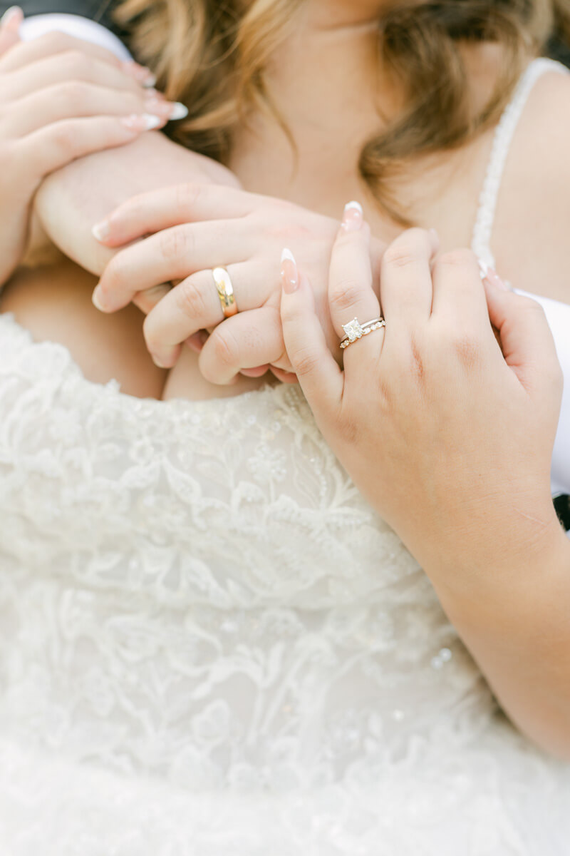 couple posing for houston wedding photographer 