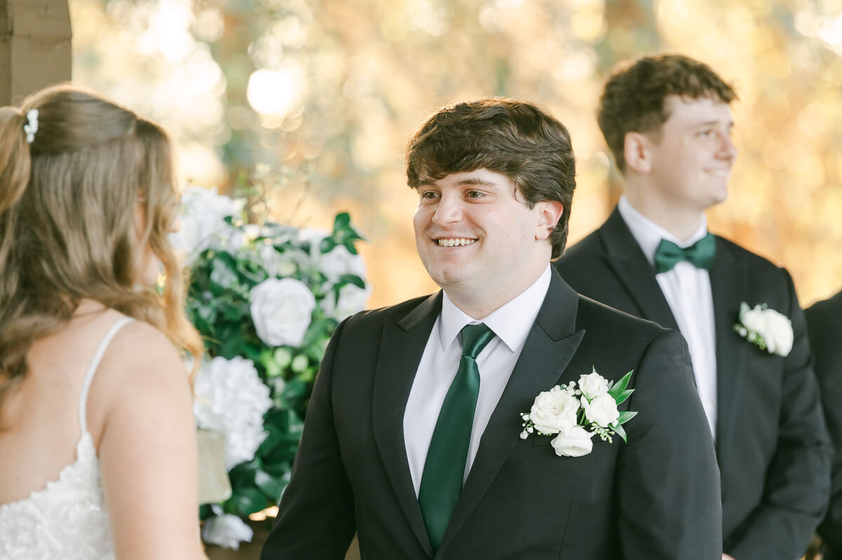 the springs in magnolia wedding ceremony