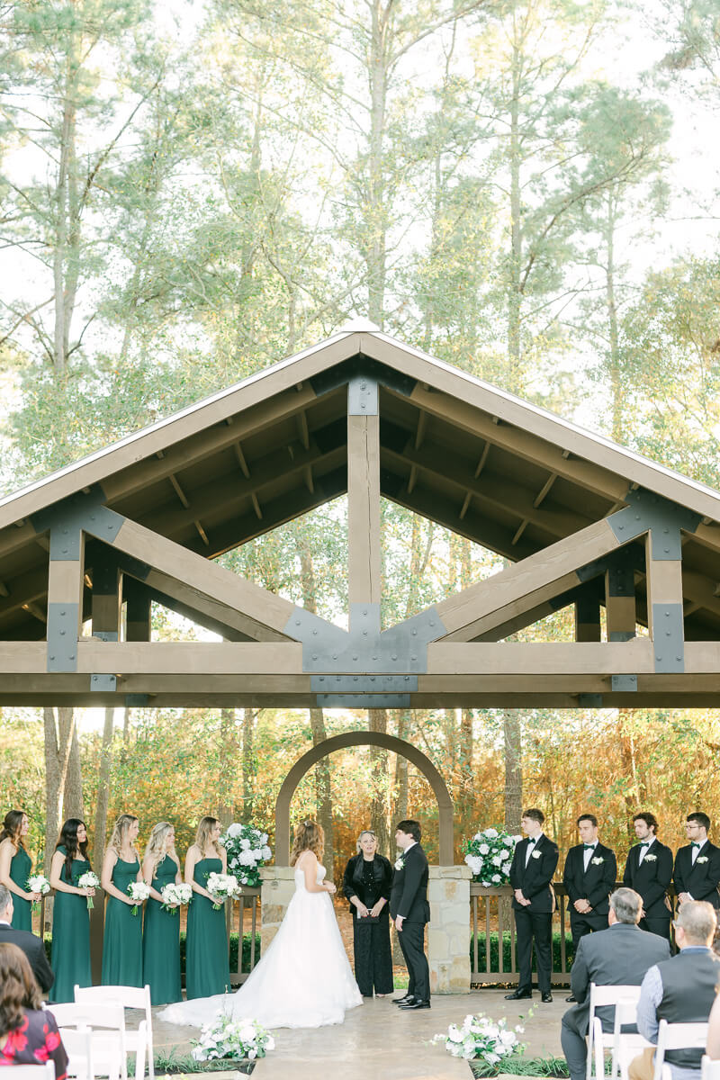 the springs in magnolia wedding ceremony