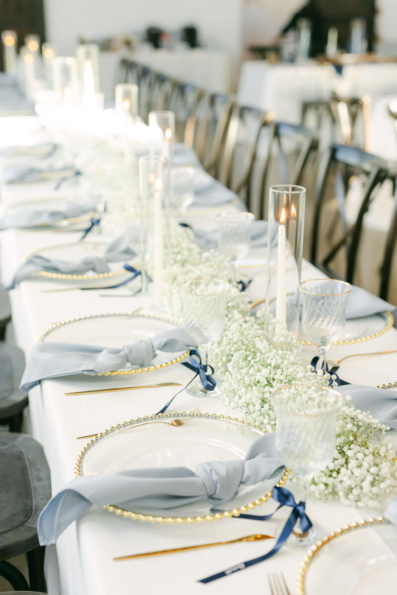 wedding reception details by houston wedding photographer