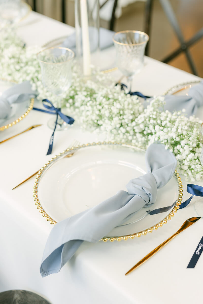 wedding reception details by houston wedding photographer