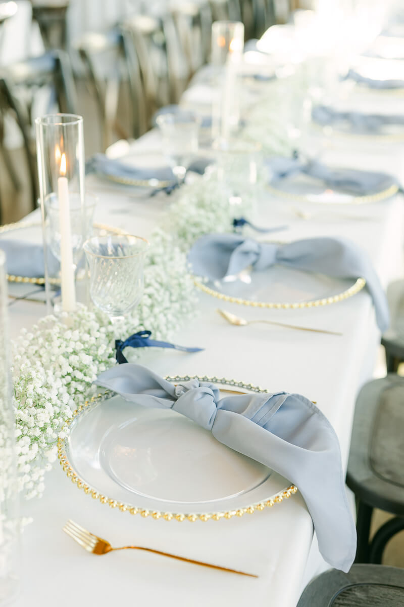 wedding reception details by houston wedding photographer