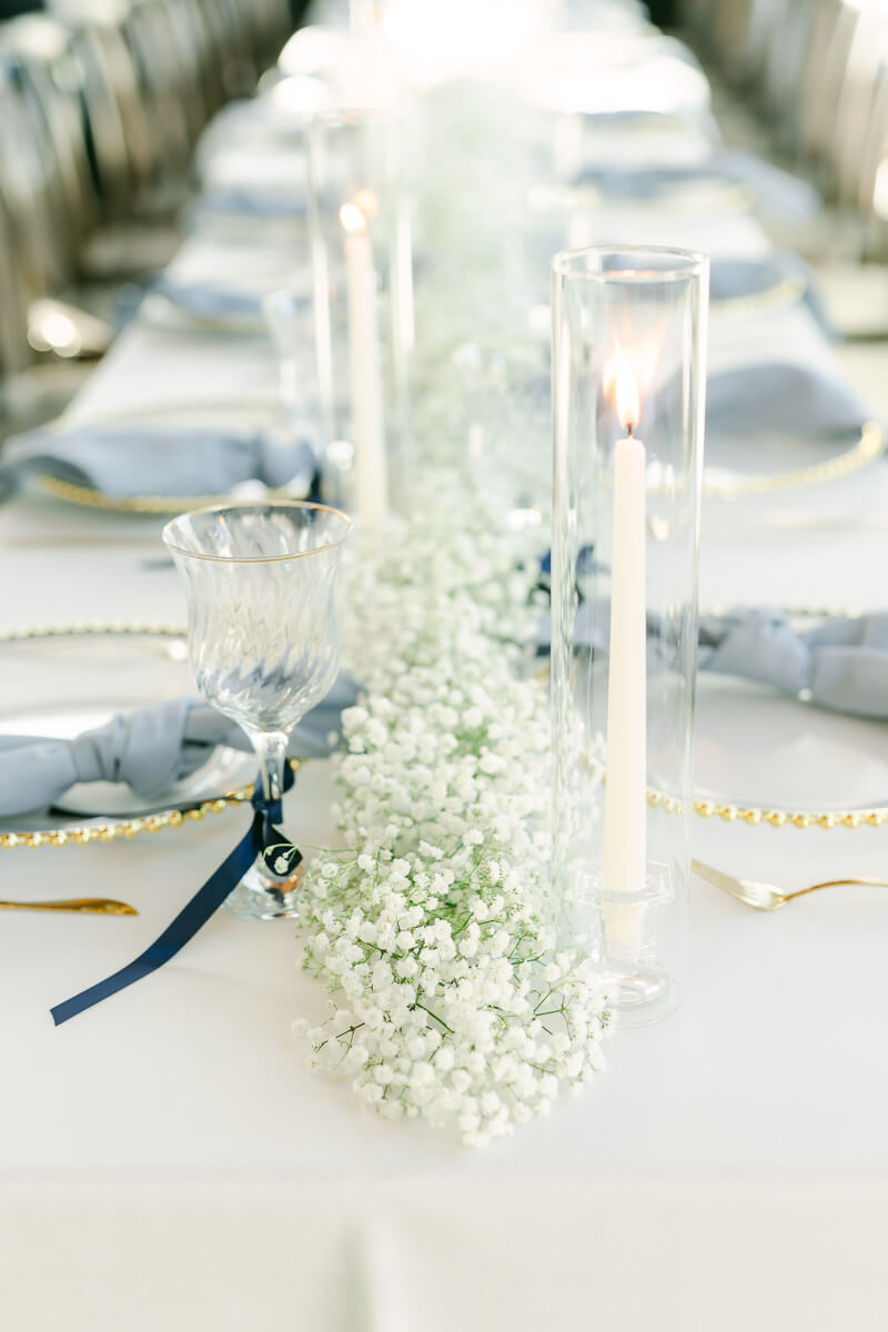 wedding reception details by houston wedding photographer