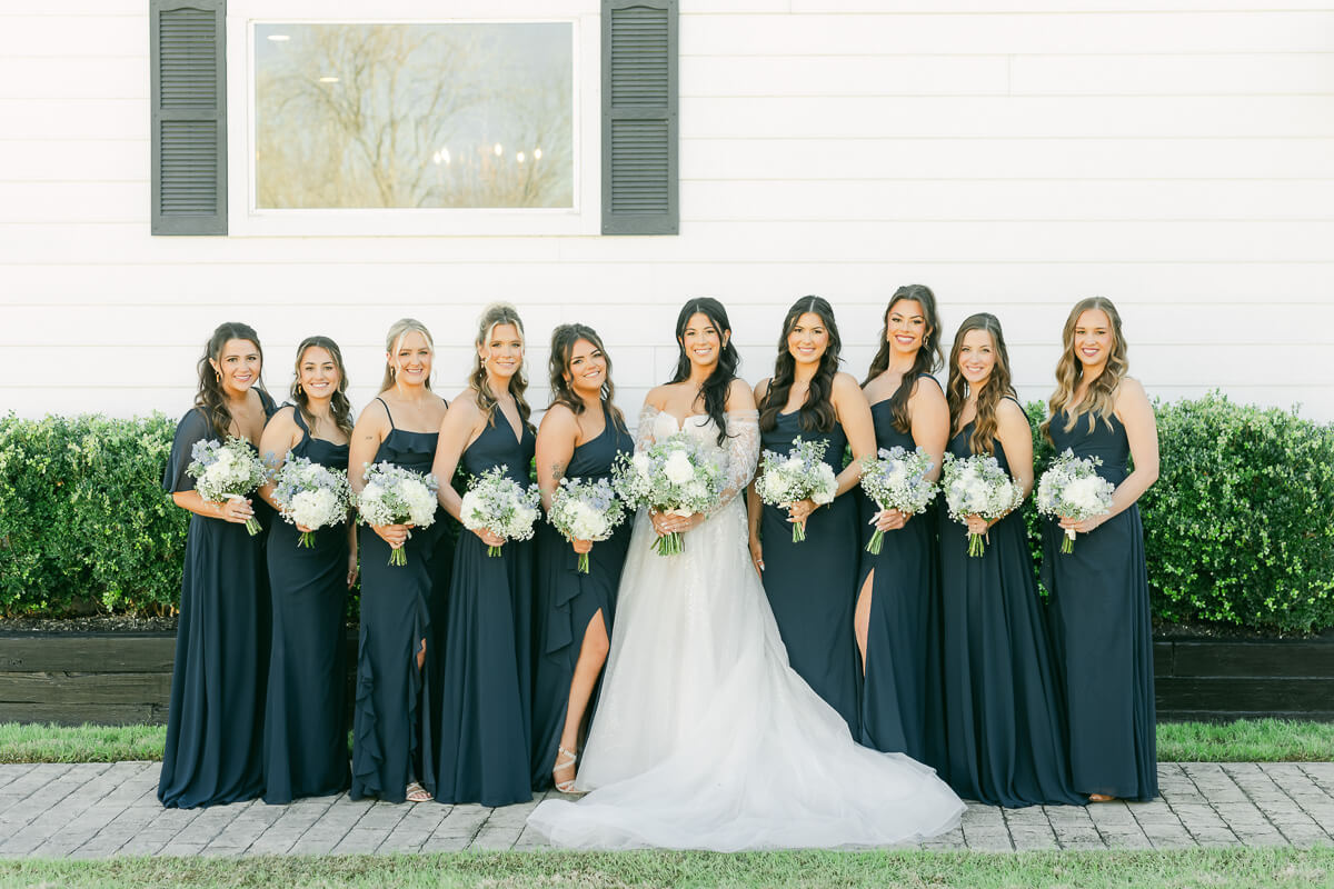 bridesmaids at venue 311 by houston wedding photographer