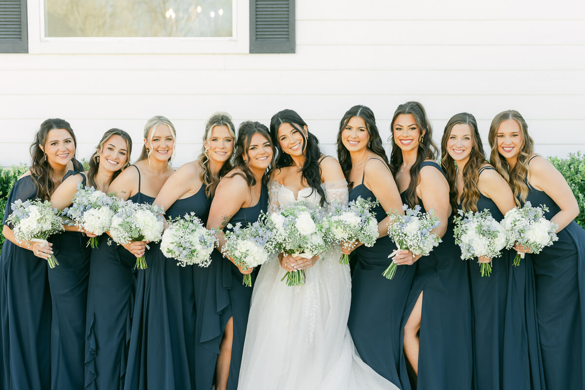 bridesmaids at venue 311 by houston wedding photographer