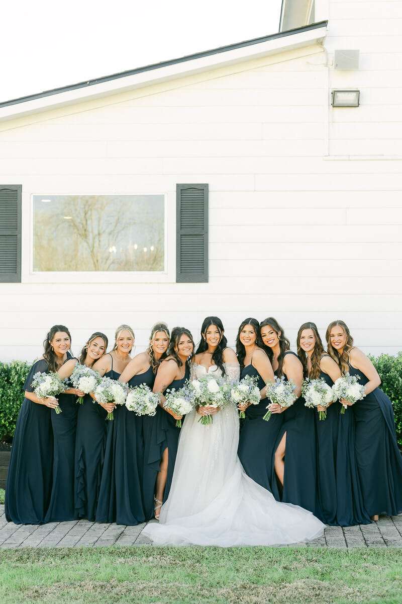 bridesmaids at venue 311 by houston wedding photographer