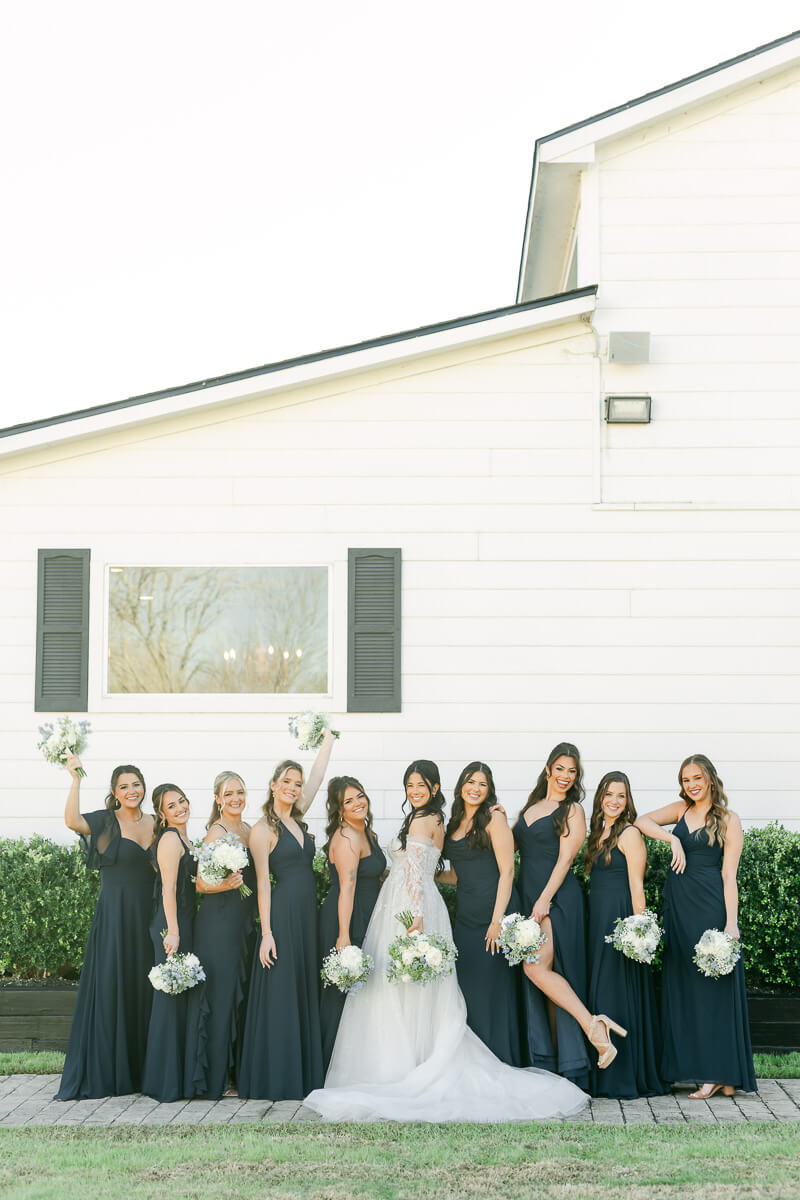 bridesmaids at venue 311 by houston wedding photographer