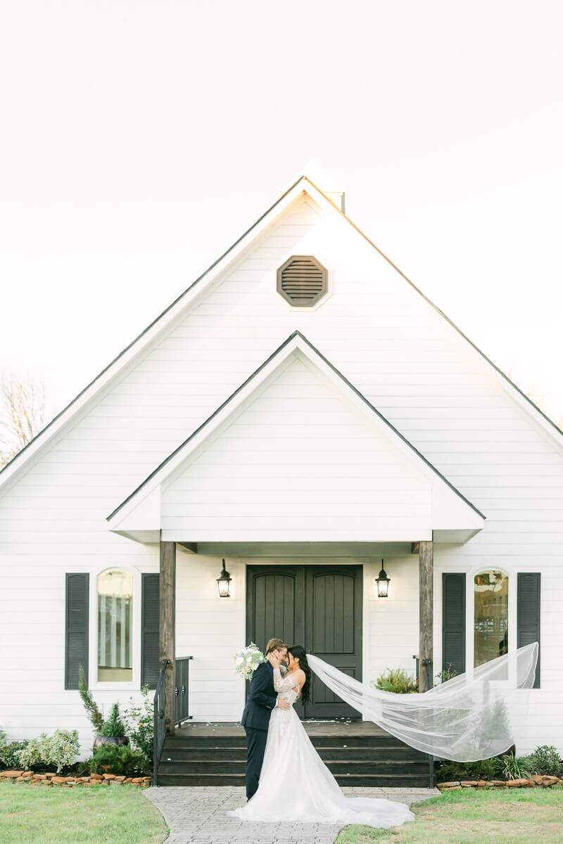 couple in front of venue 311 chapel