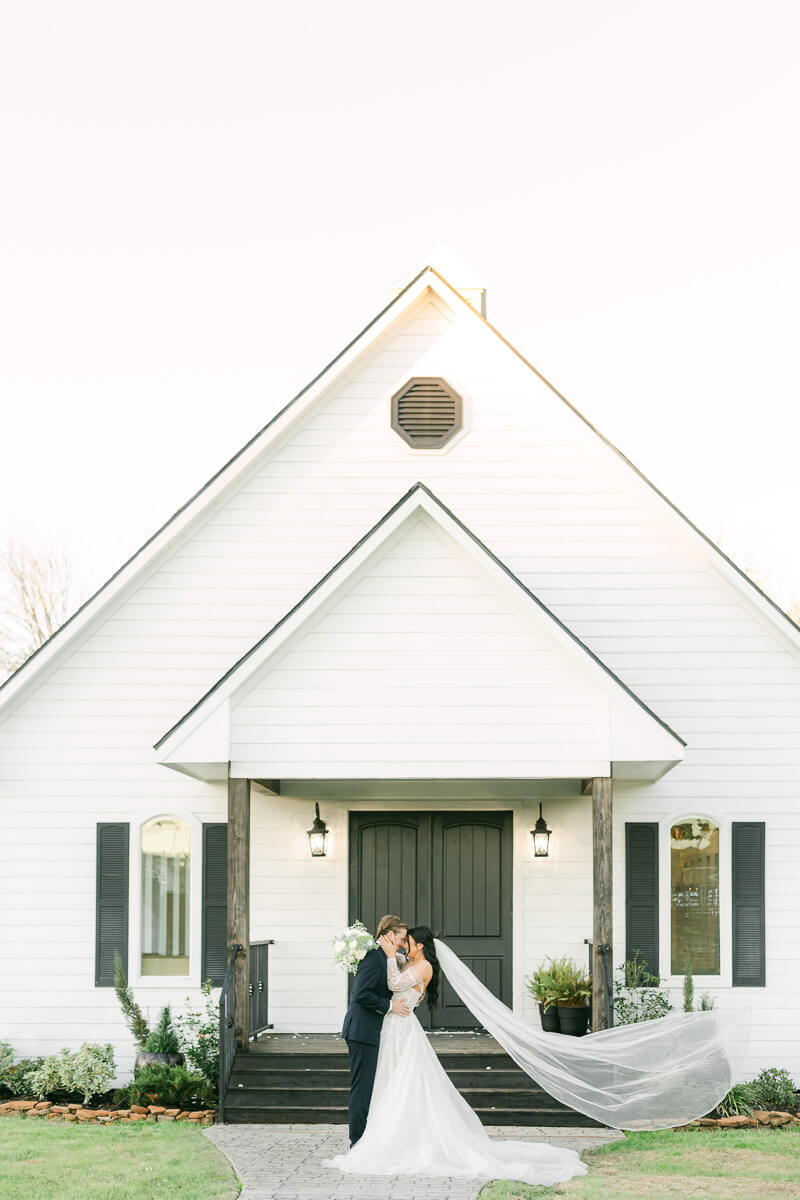 couple in front of venue 311 chapel