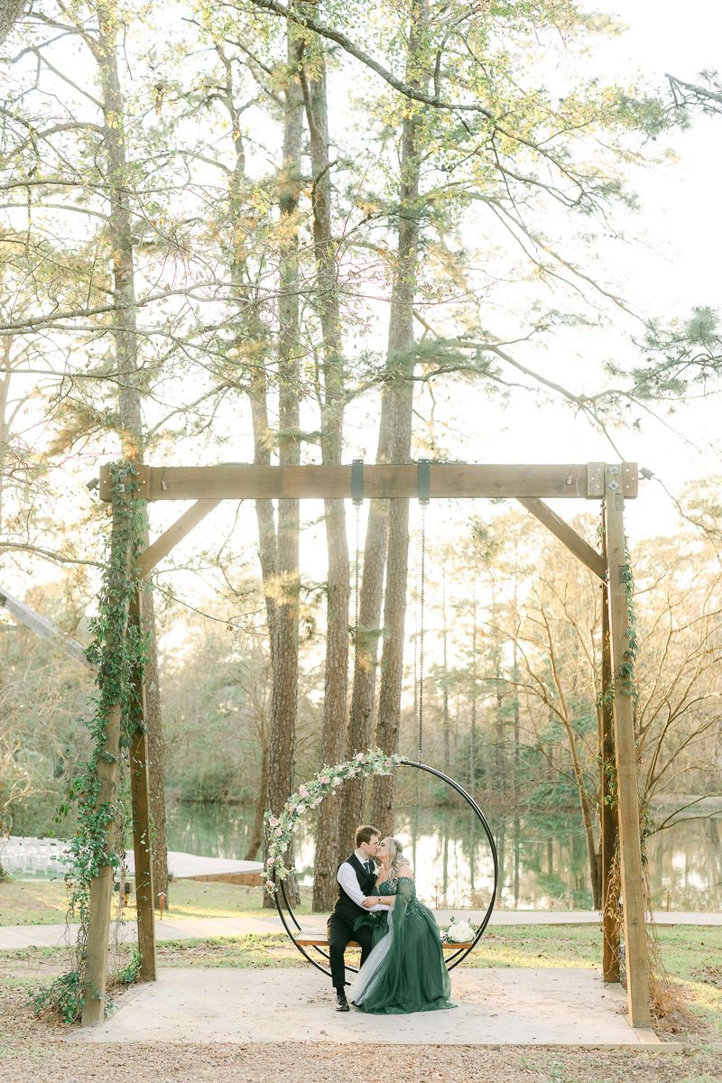 Forever 5 Events photos of couple on swing