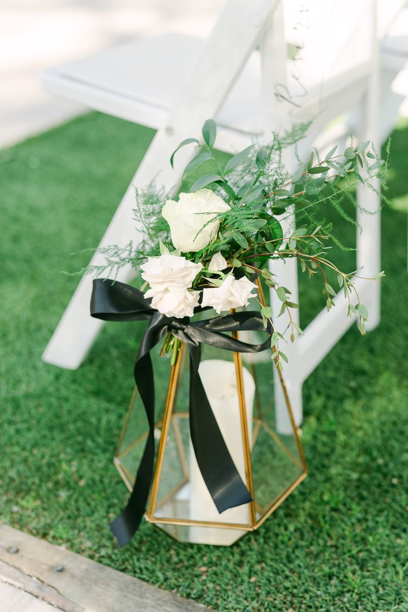 ceremony detail at Forever 5 Events wedding venue