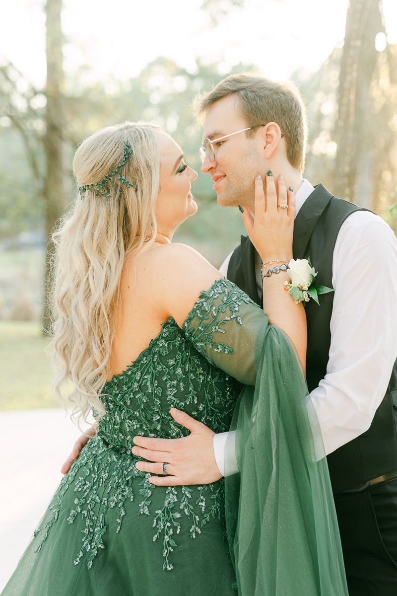 bride and groom during wedding in Conroe, Tx