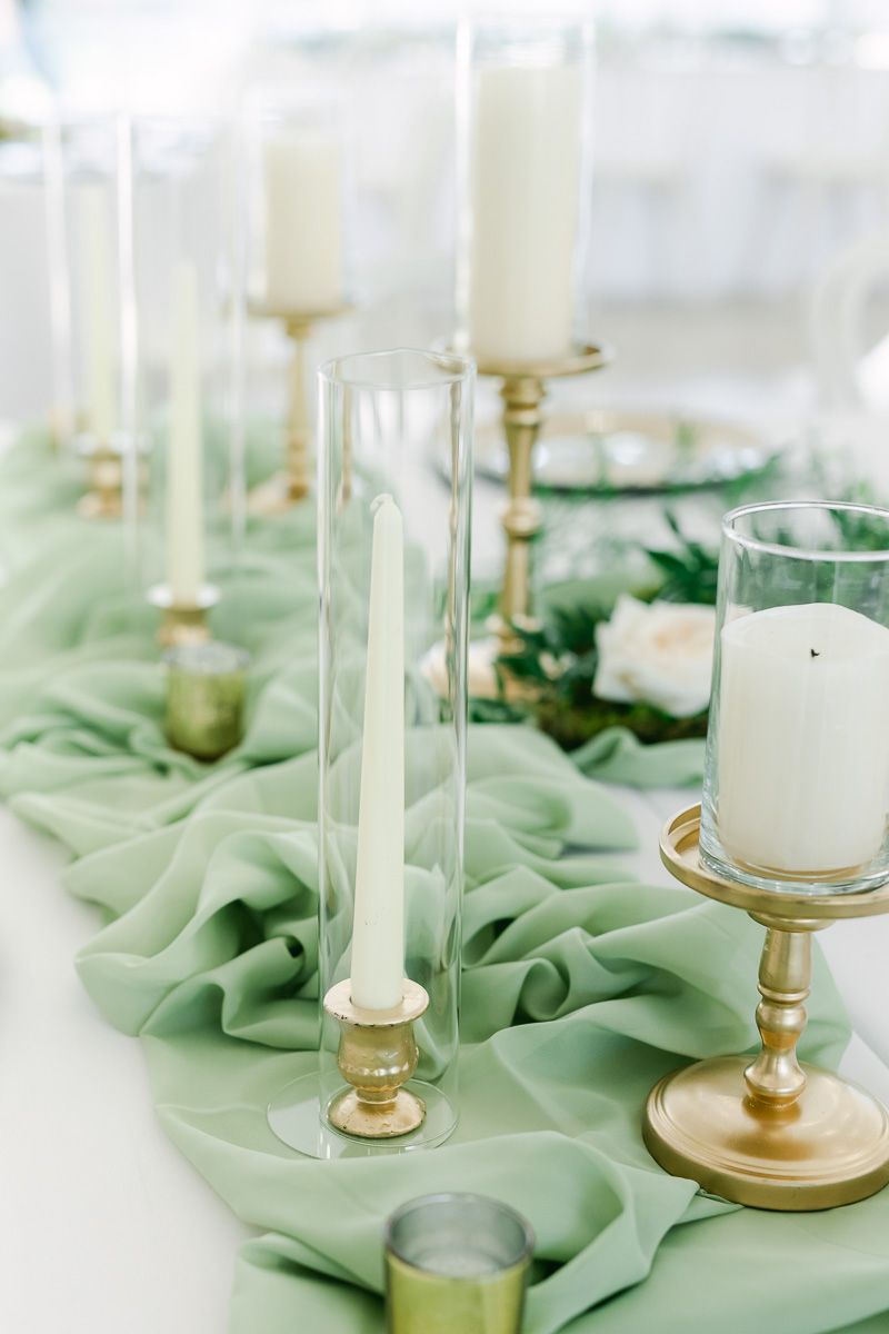 wedding reception details in Willow Room