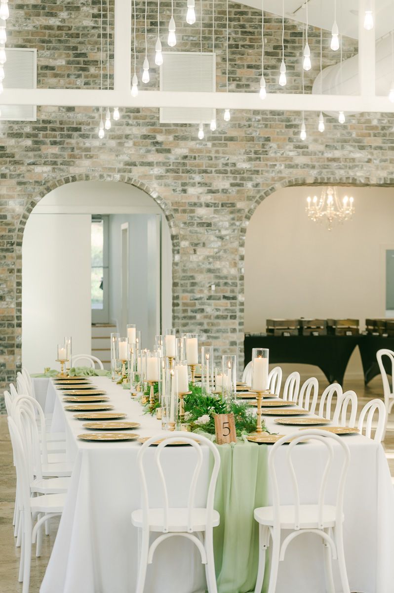 wedding reception details in Willow Room
