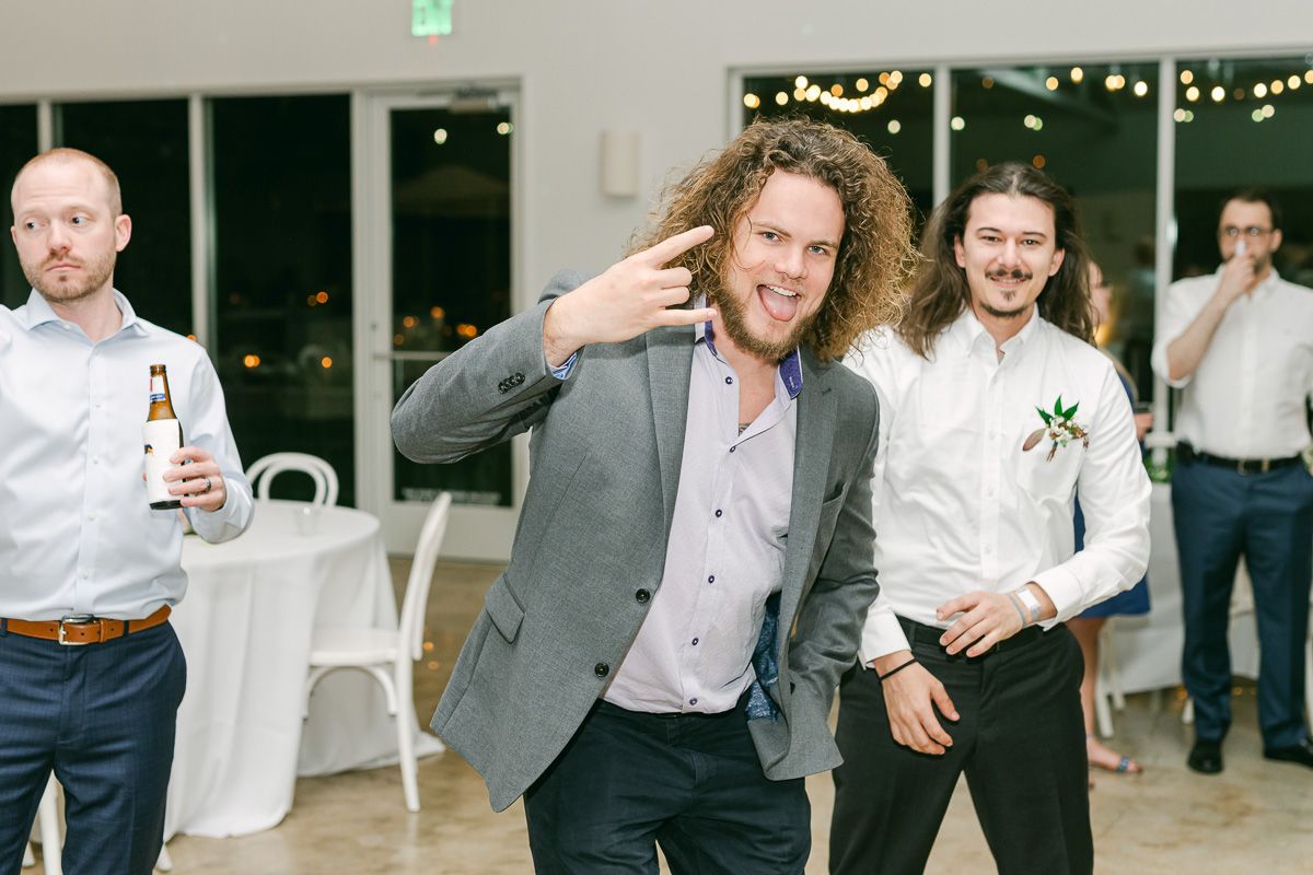 guests dancing in Willow Room at Forever 5 Events