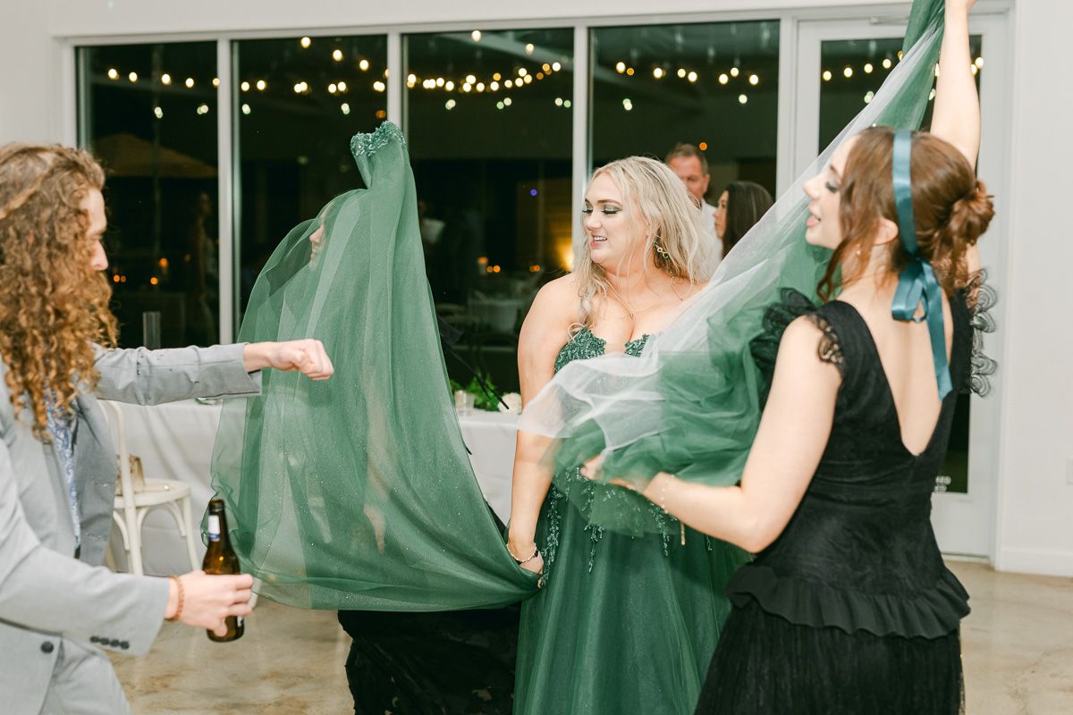 bride dancing in Willow Room at Forever 5 Events