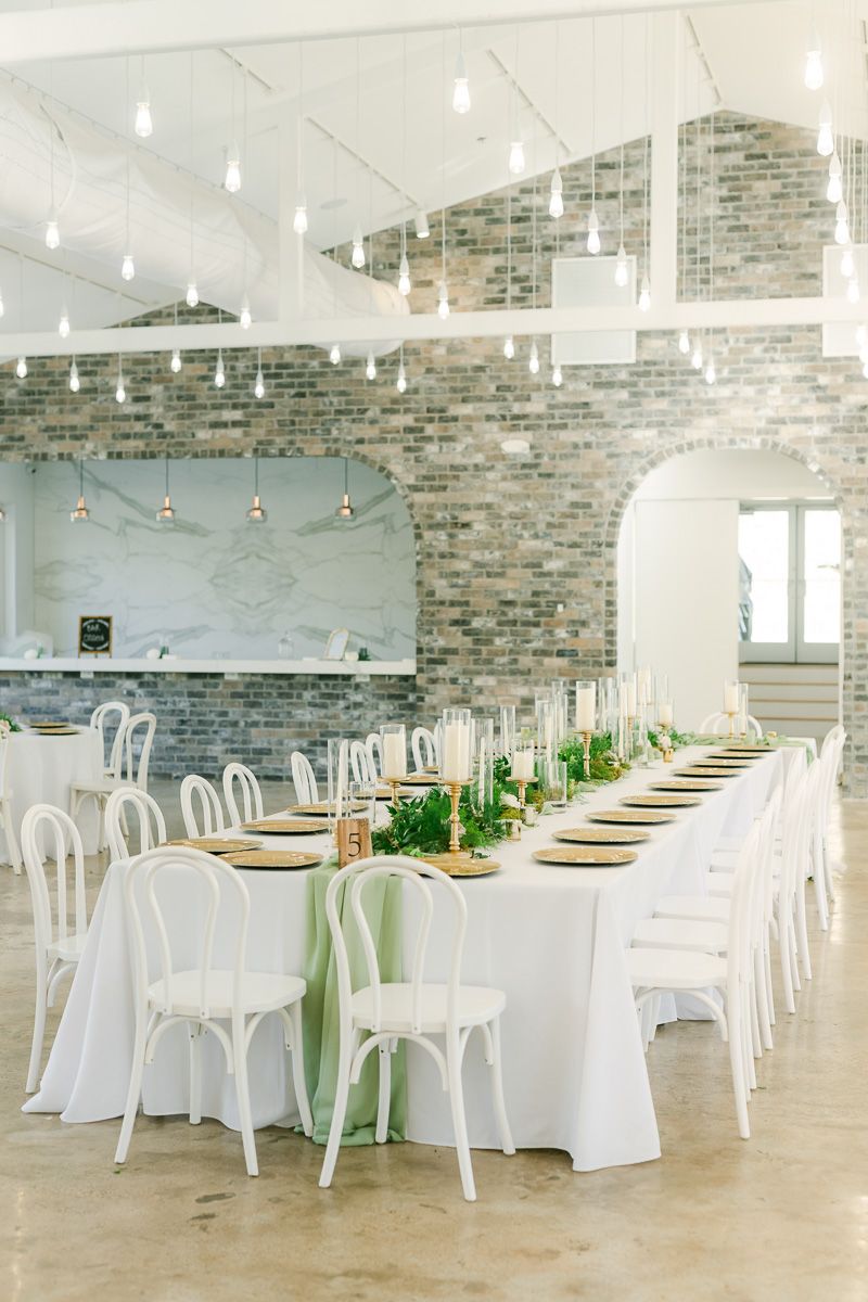 wedding reception details in Willow Room