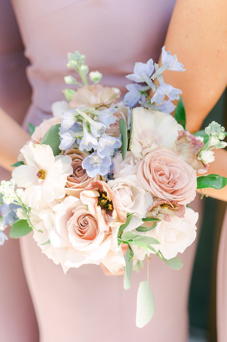 pink bridesmaid bouquet 