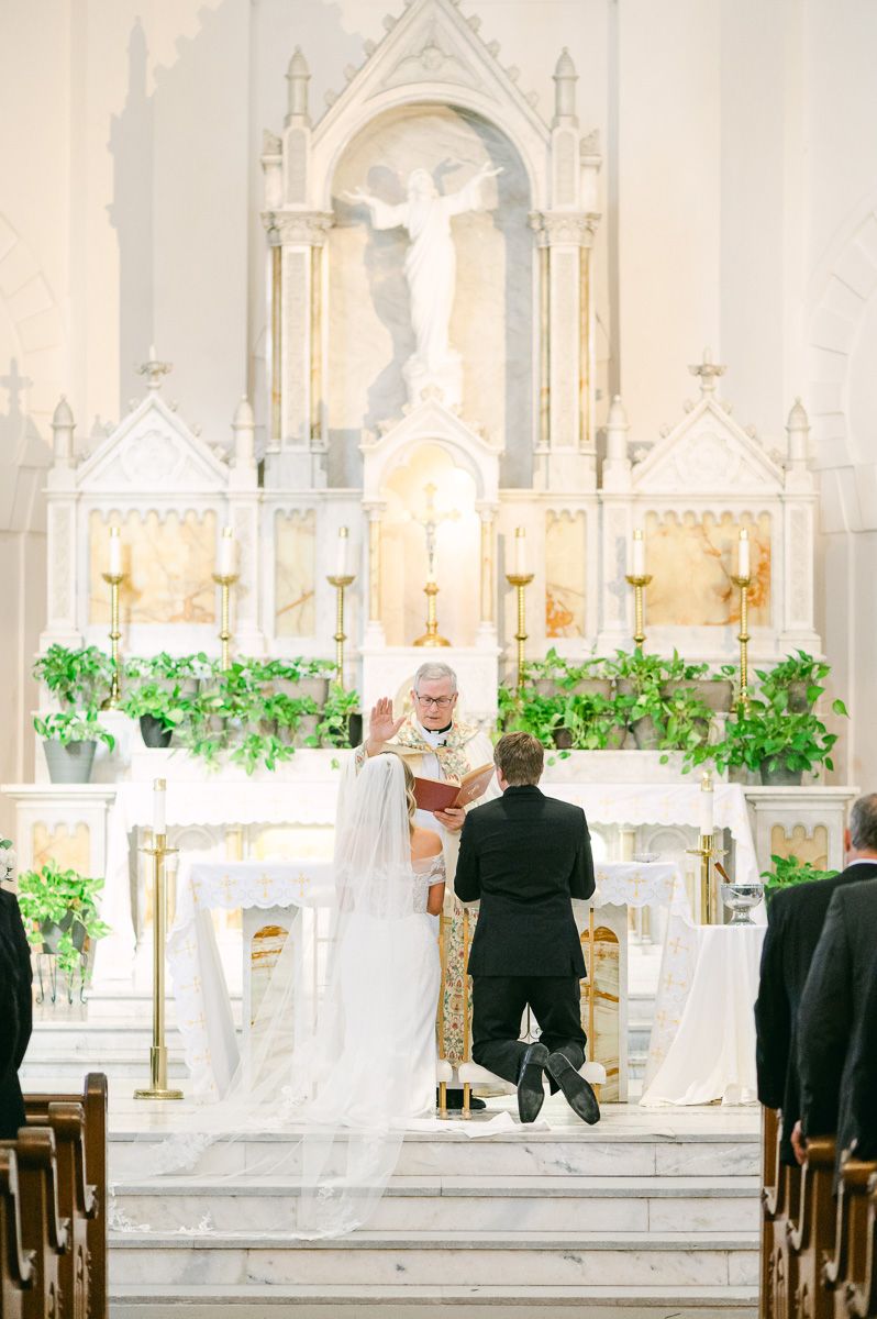 Sacred Heart Catholic Church ceremony in Galveston