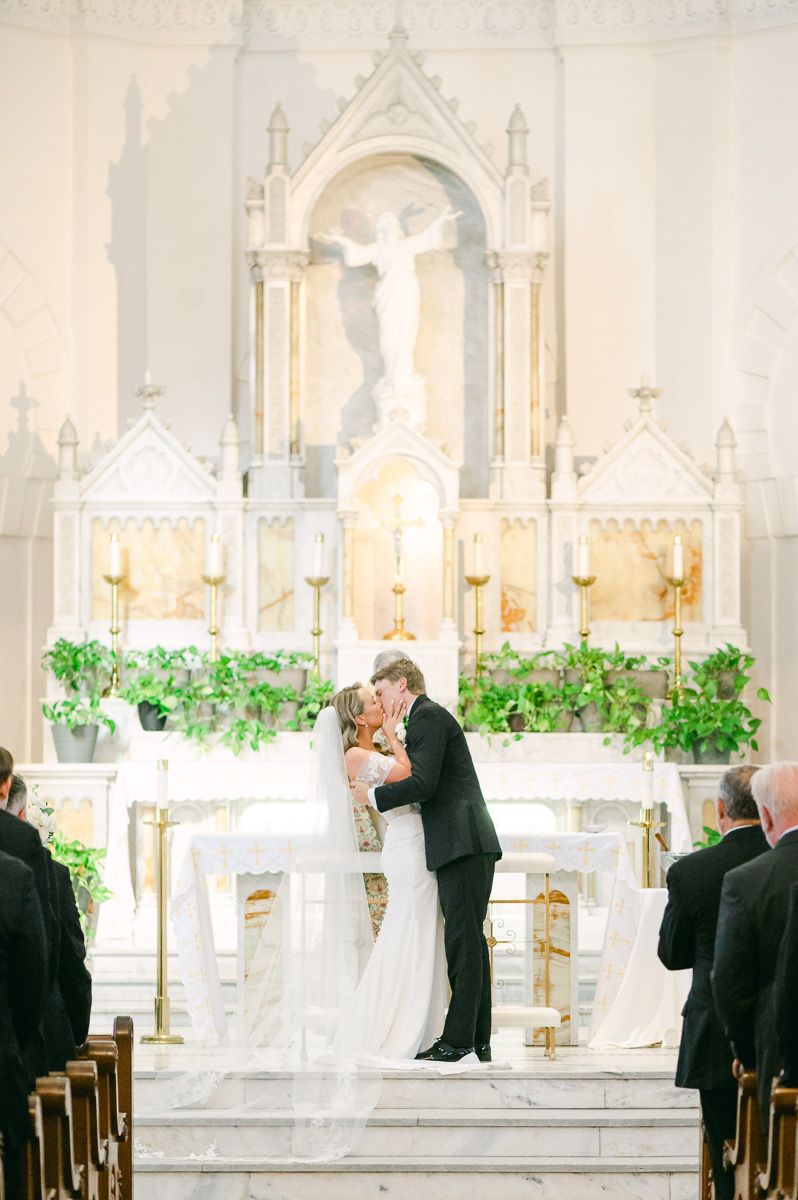 Sacred Heart Catholic Church ceremony in Galveston