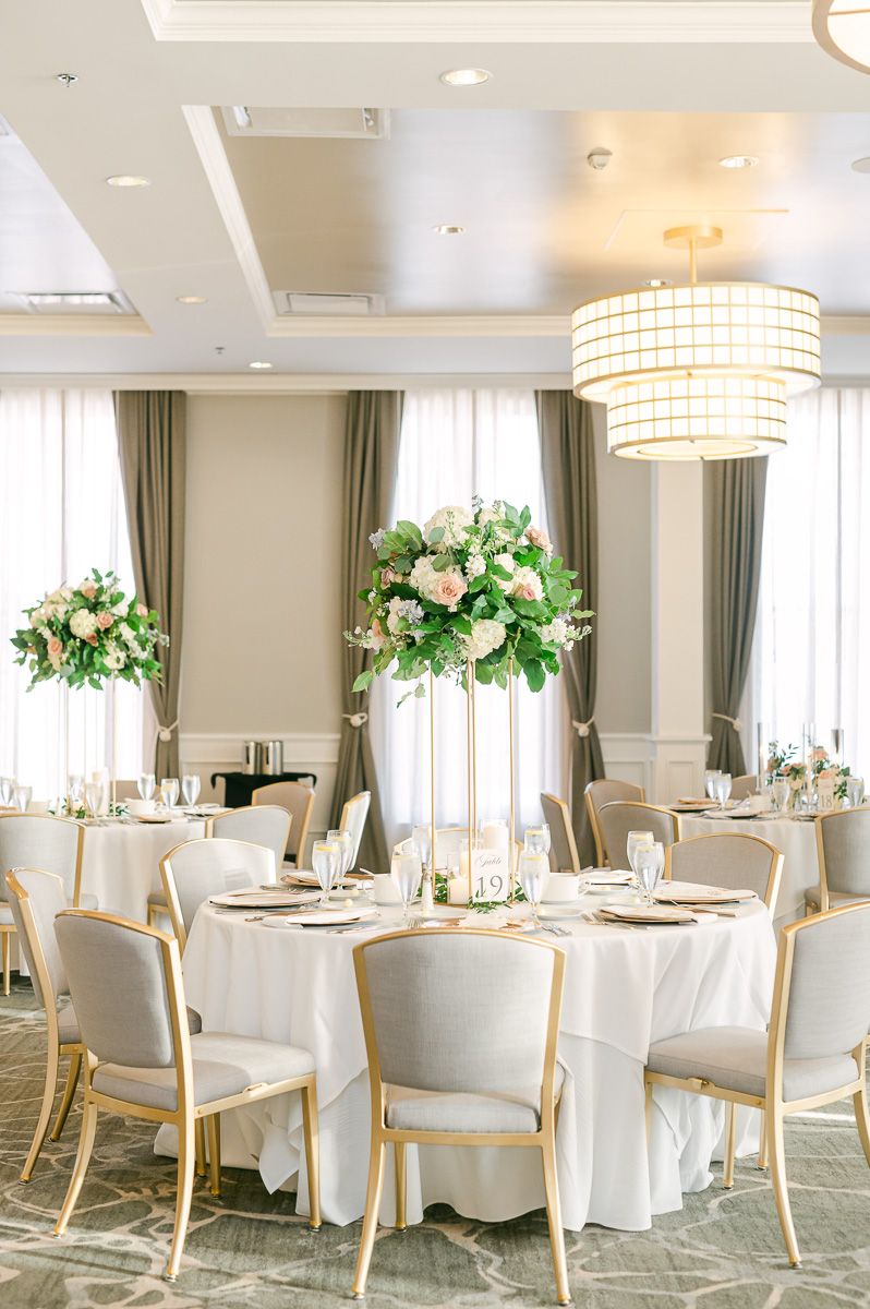 wedding reception decor at The Tremont House