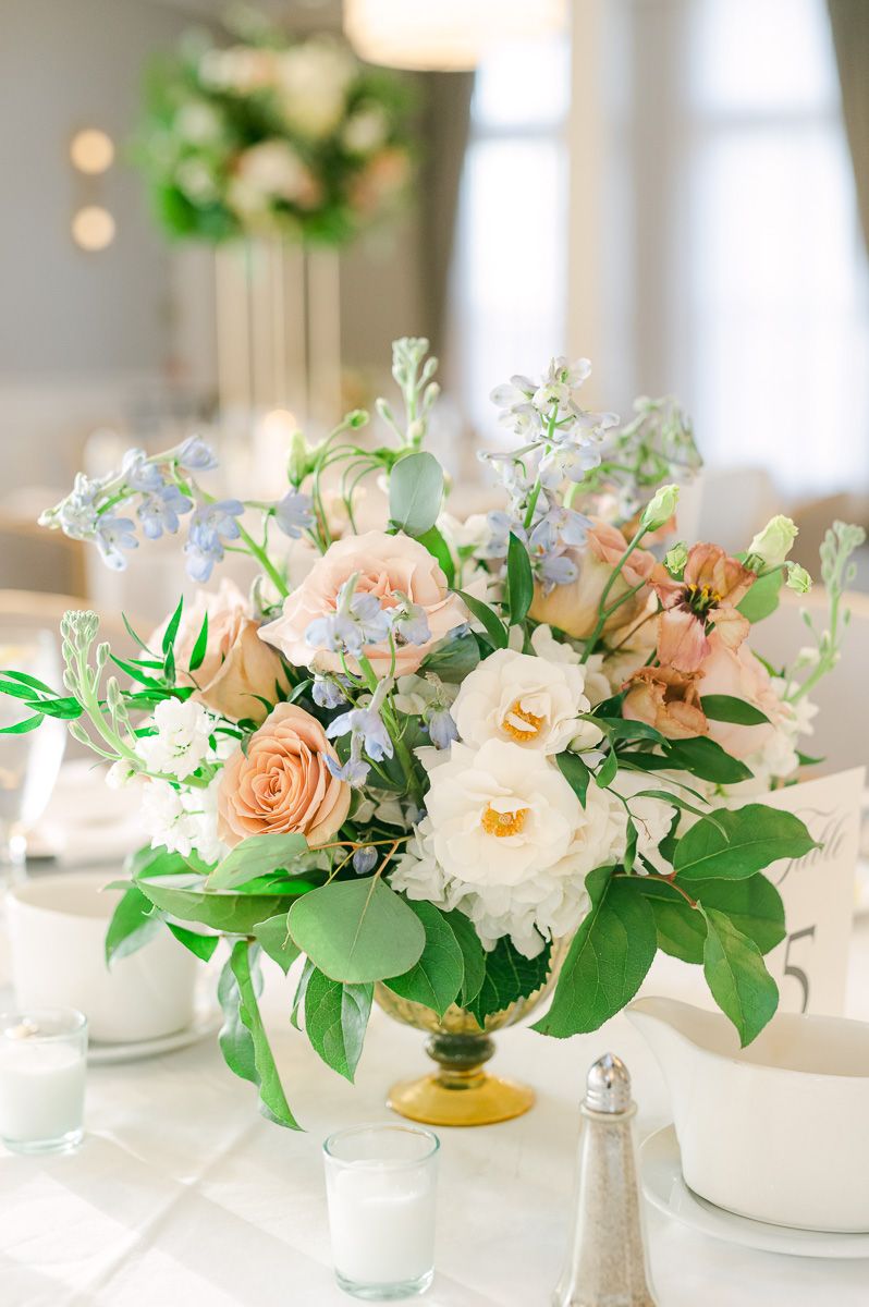 wedding reception decor at The Tremont House
