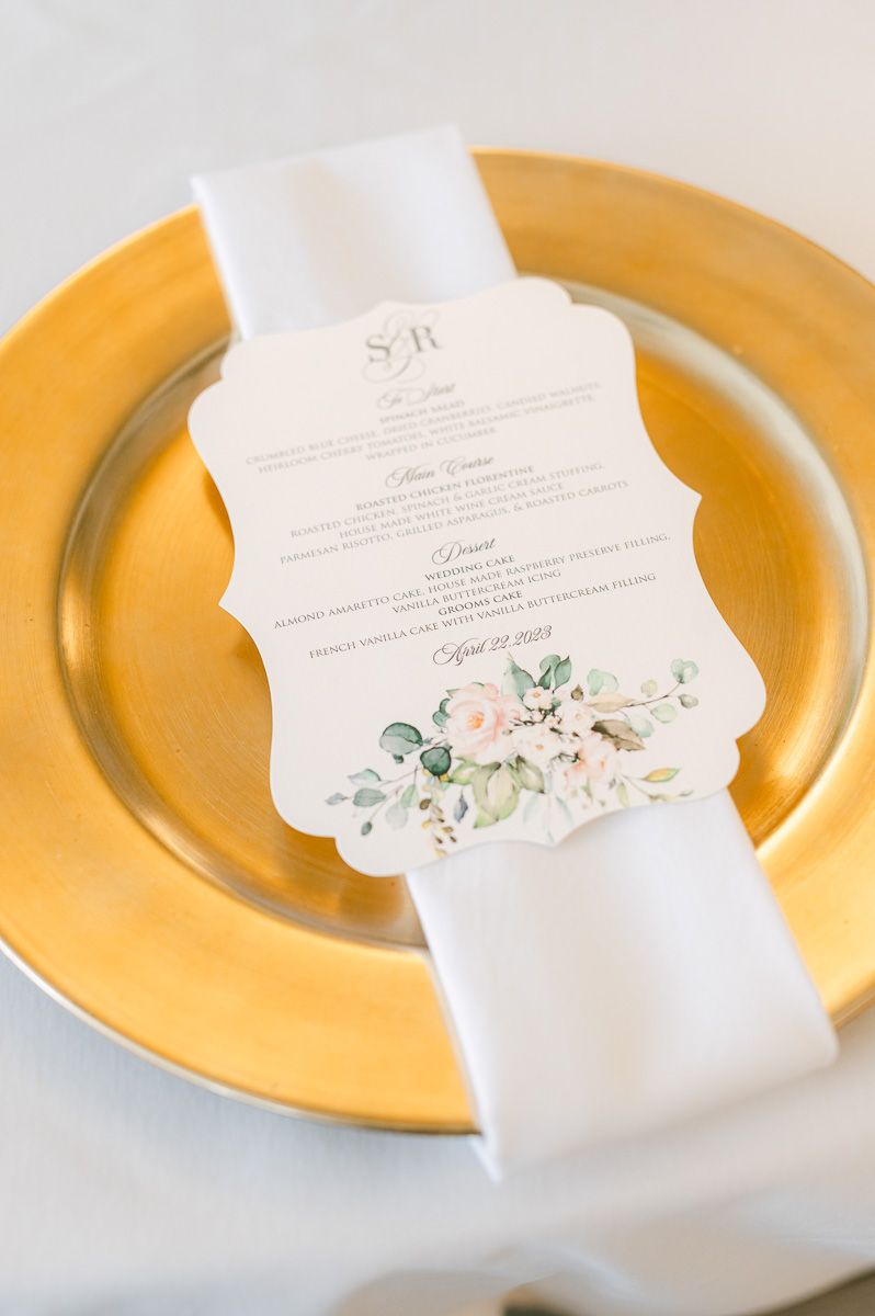 wedding reception decor at The Tremont House