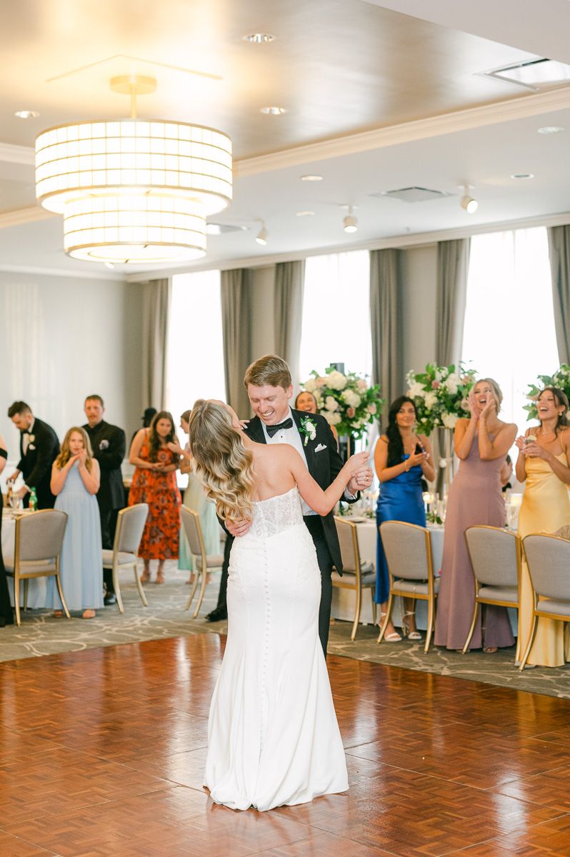 first dance at The Tremont House wedding reception
