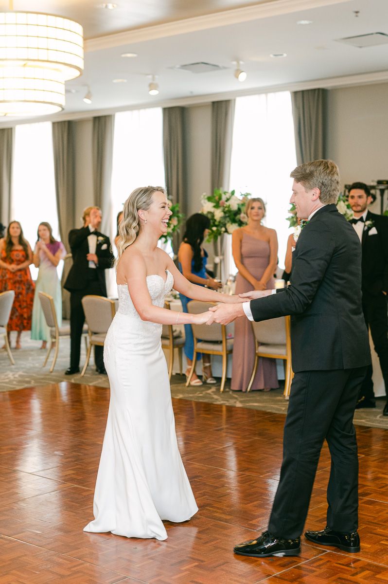 first dance at The Tremont House wedding reception