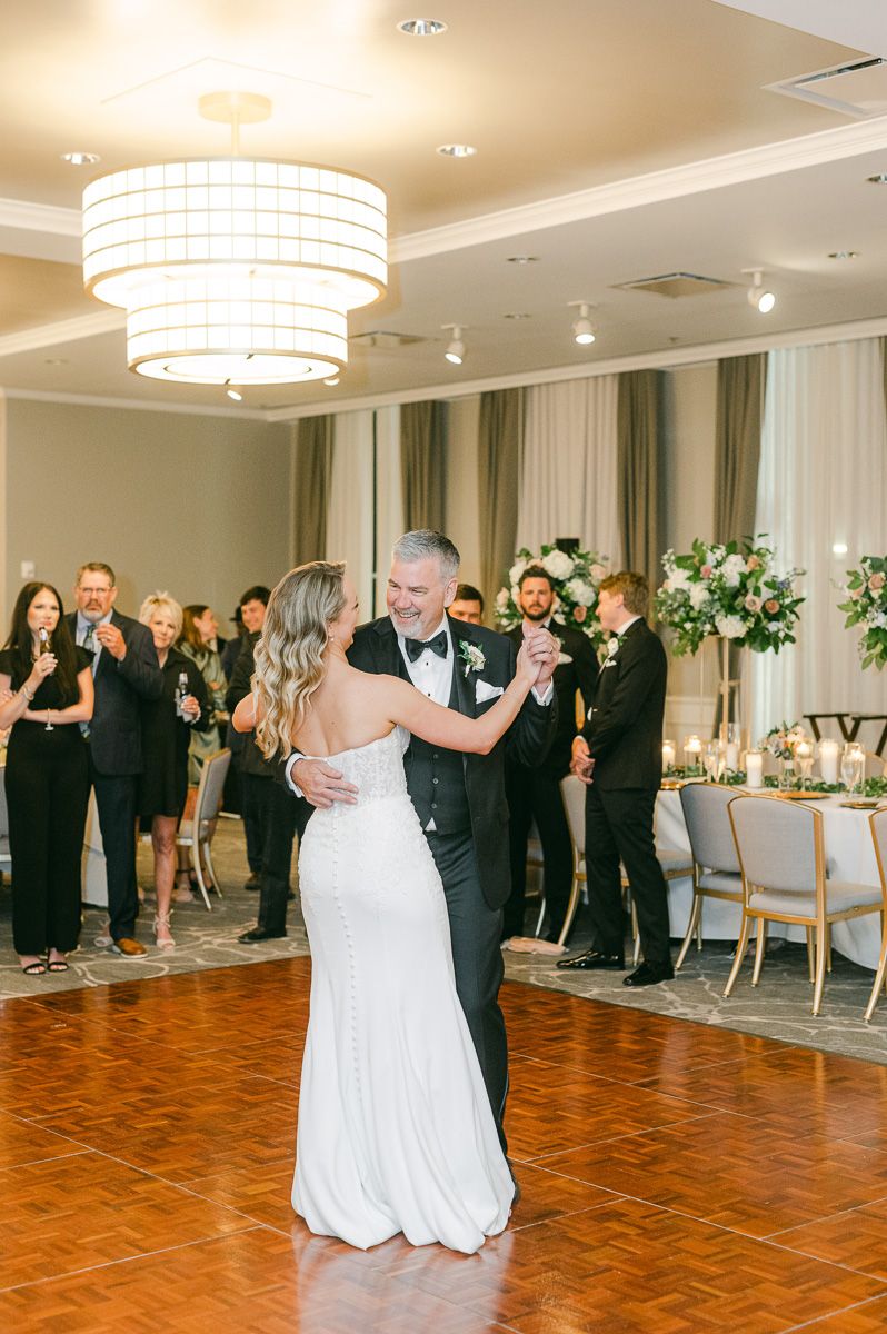 father daughter dance at The Tremont House wedding reception