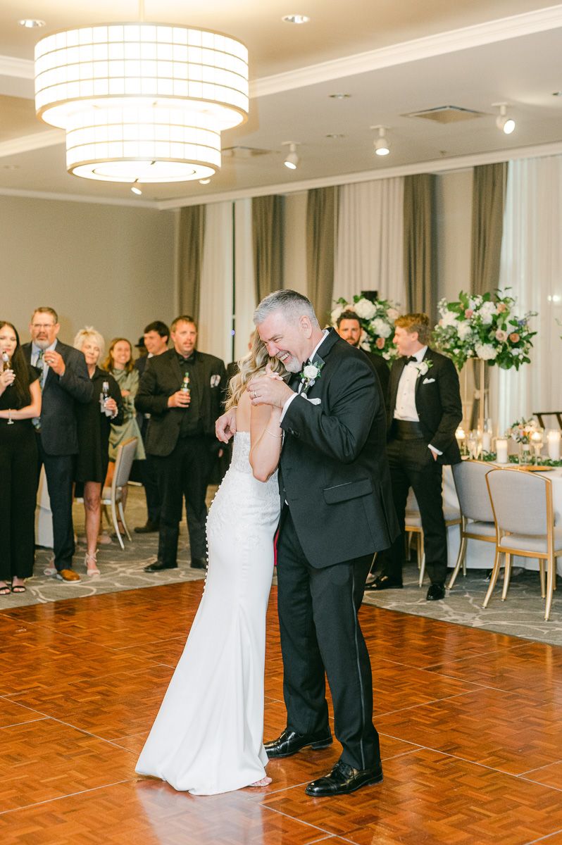 father daughter dance at The Tremont House wedding reception