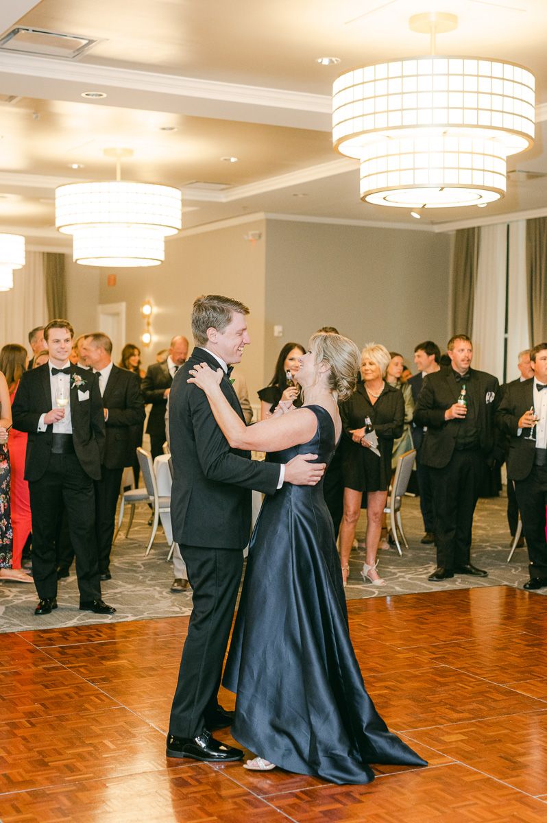 mother son dance at The Tremont House wedding reception