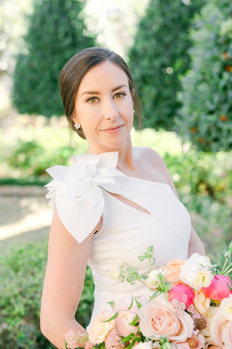 bride at river oaks garden club