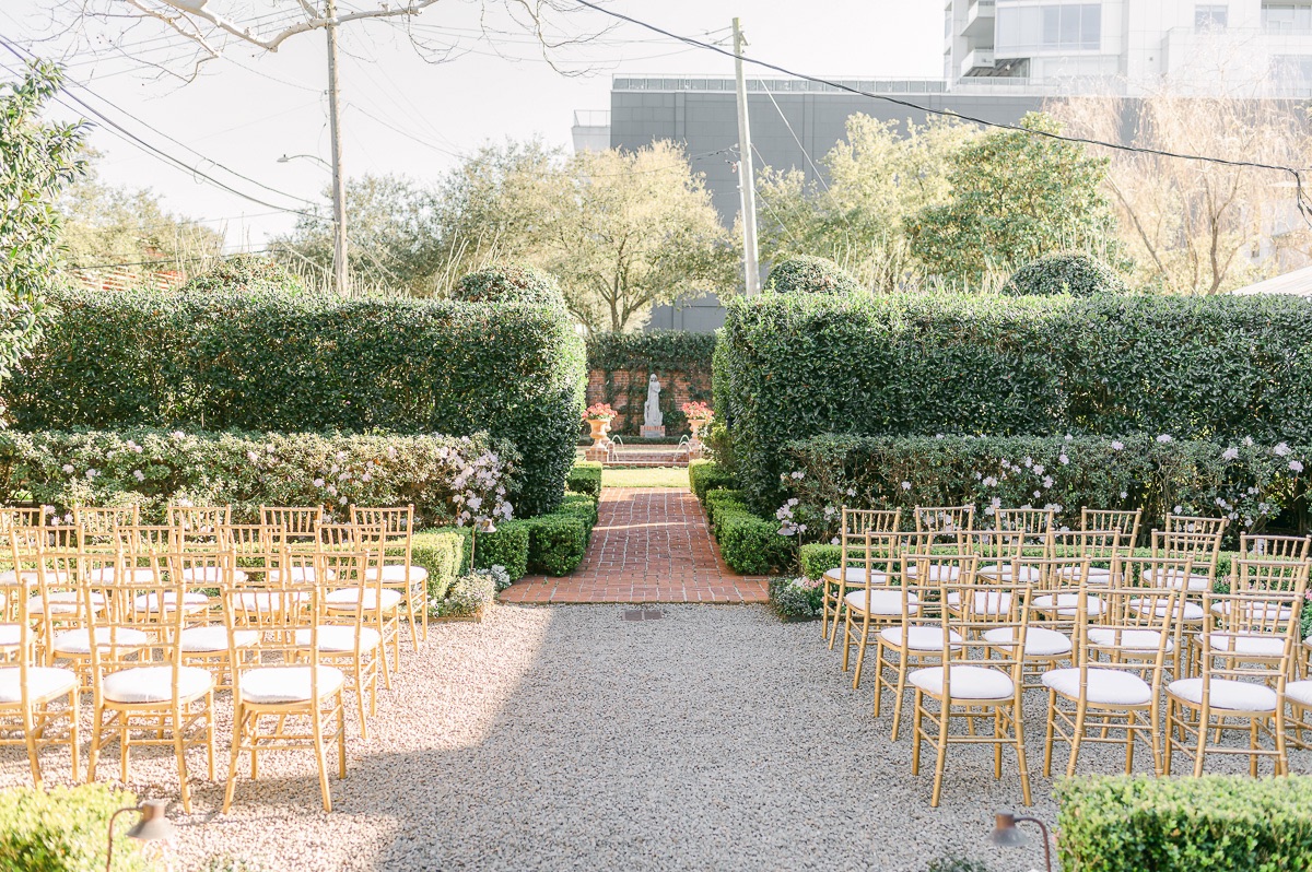 river oaks garden club wedding ceremony