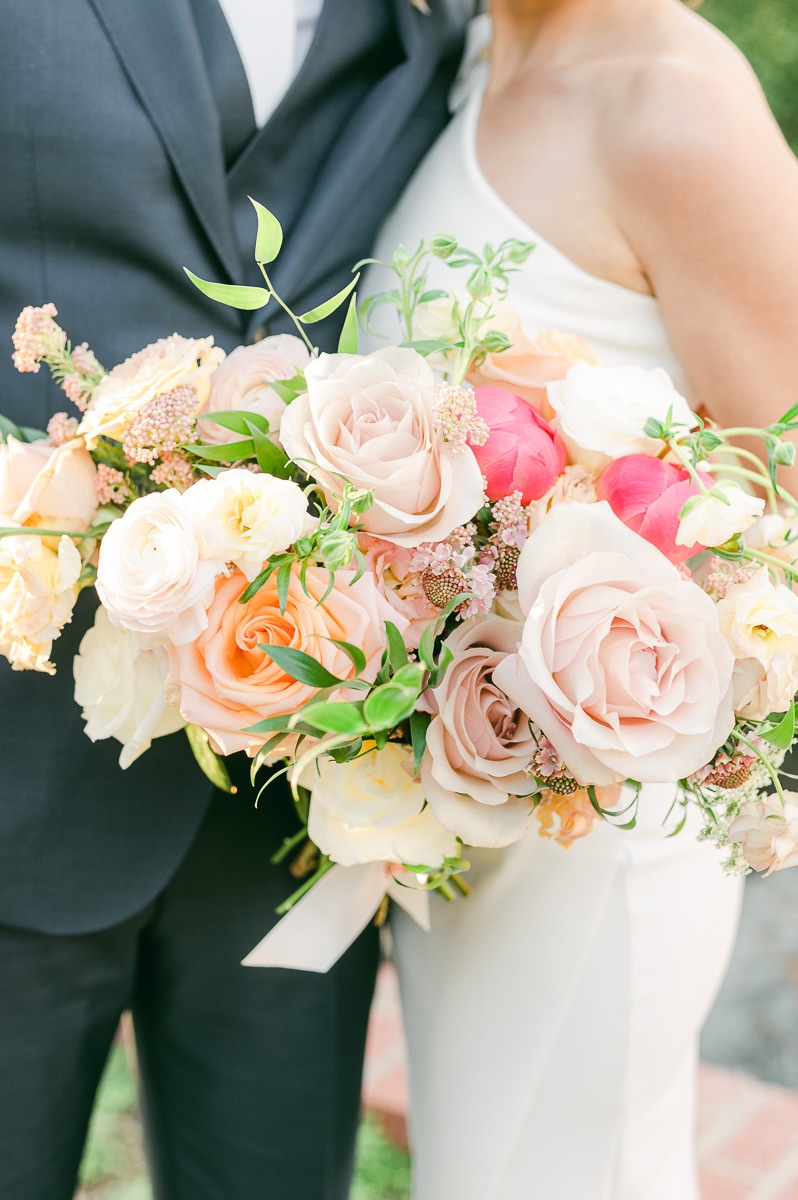 pink garden bouquet in houston