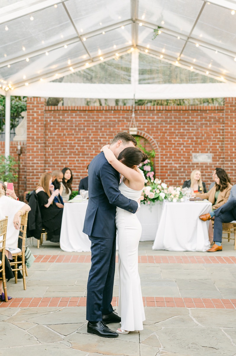 first dance at houston garden wedding