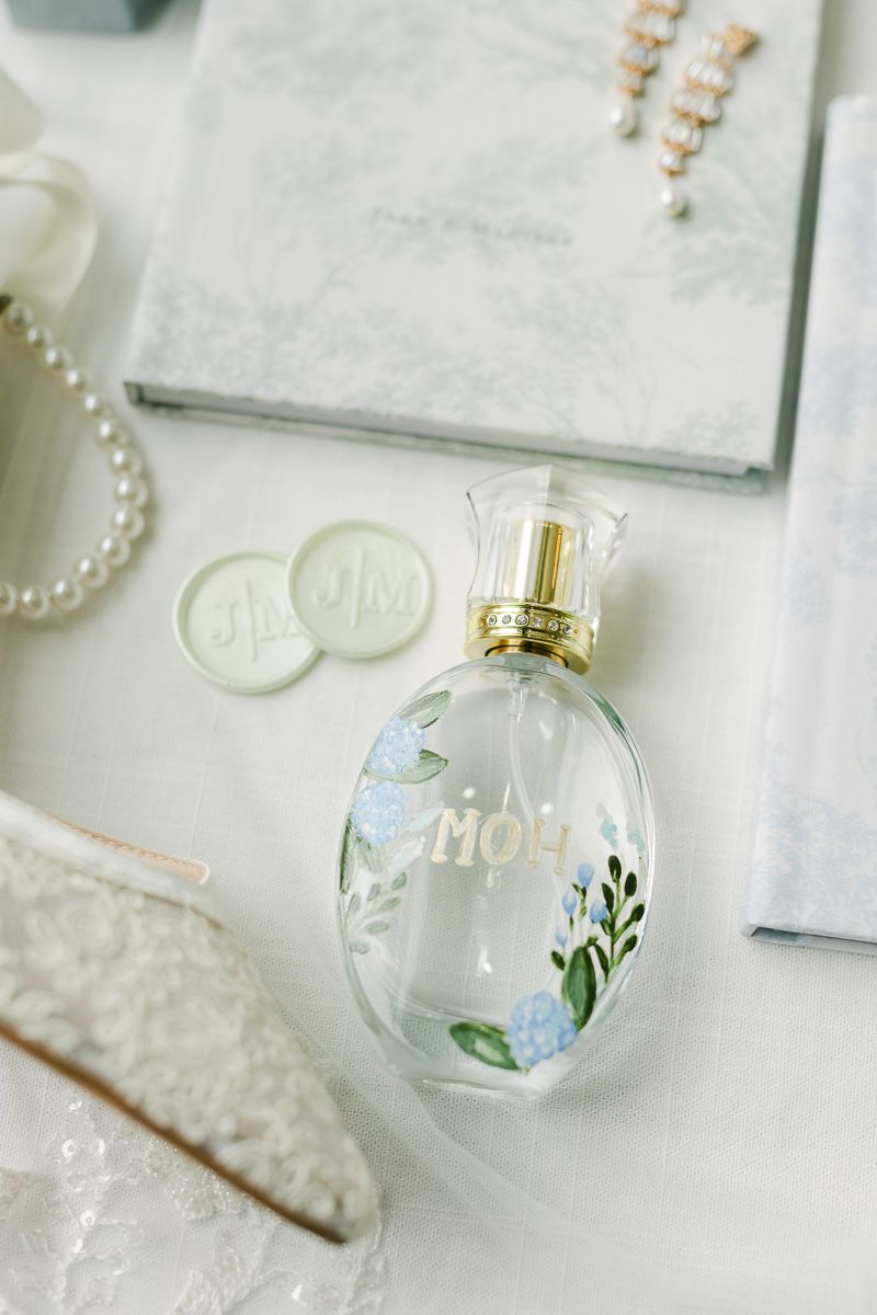 hand painted perfume bottle