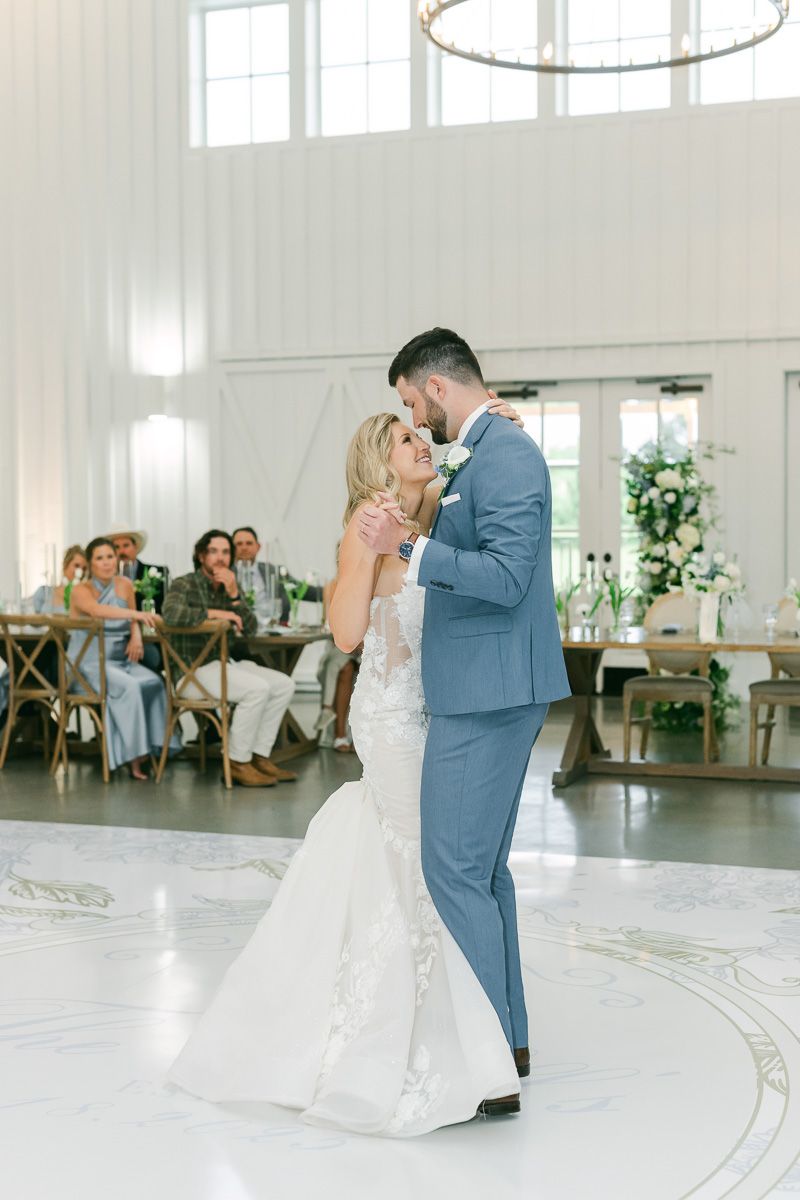 first dance at wedding reception in Montgomery, Texas