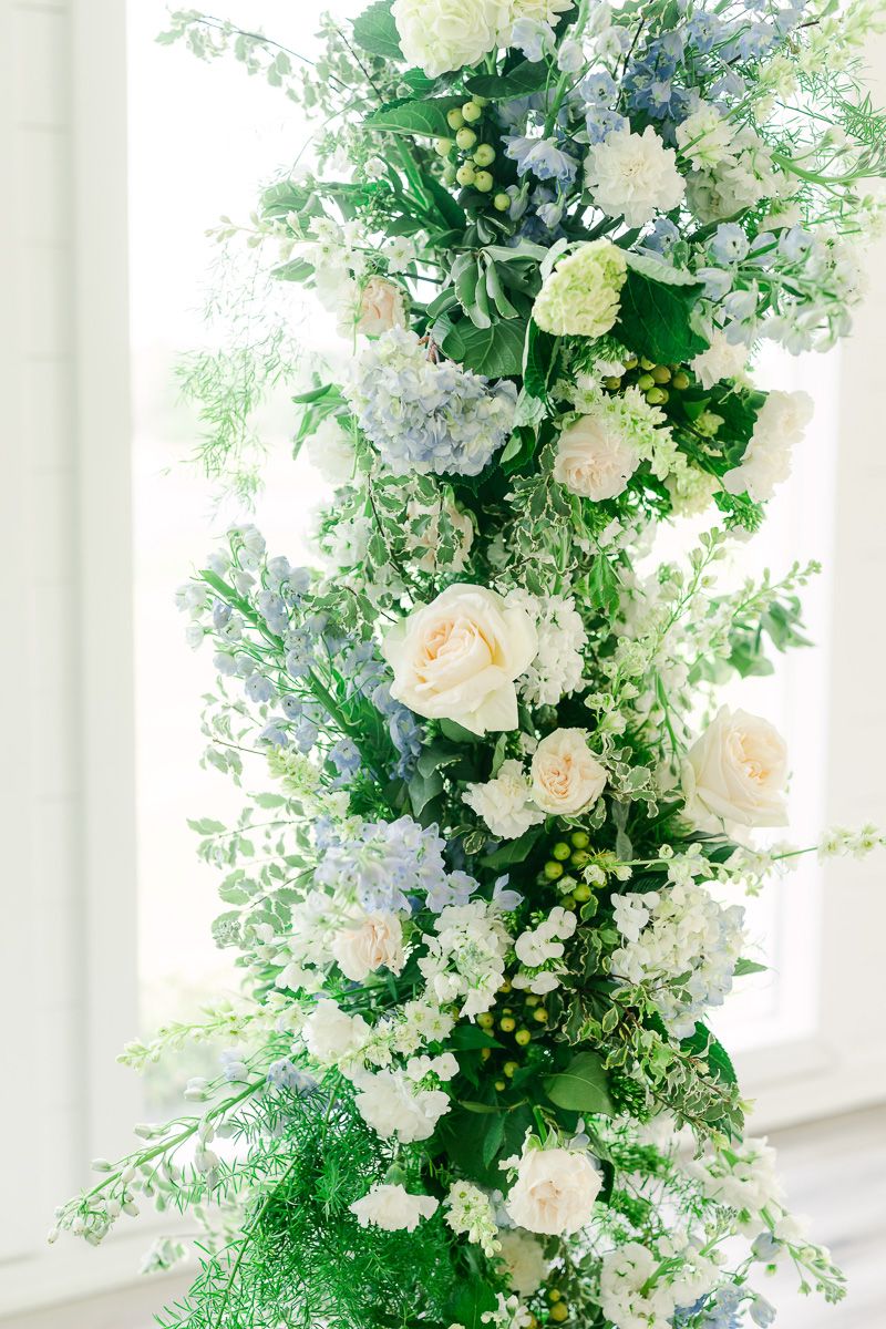 The Farmhouse chapel decorated for ceremony