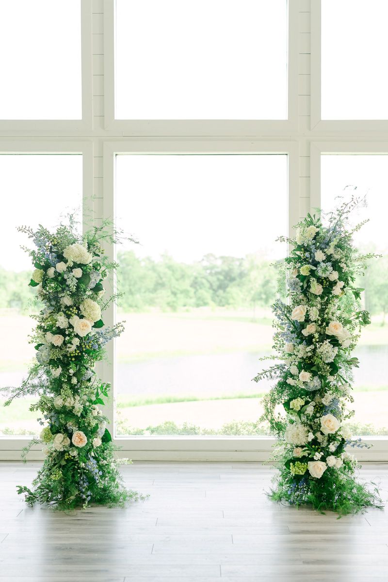 The Farmhouse chapel decorated for ceremony