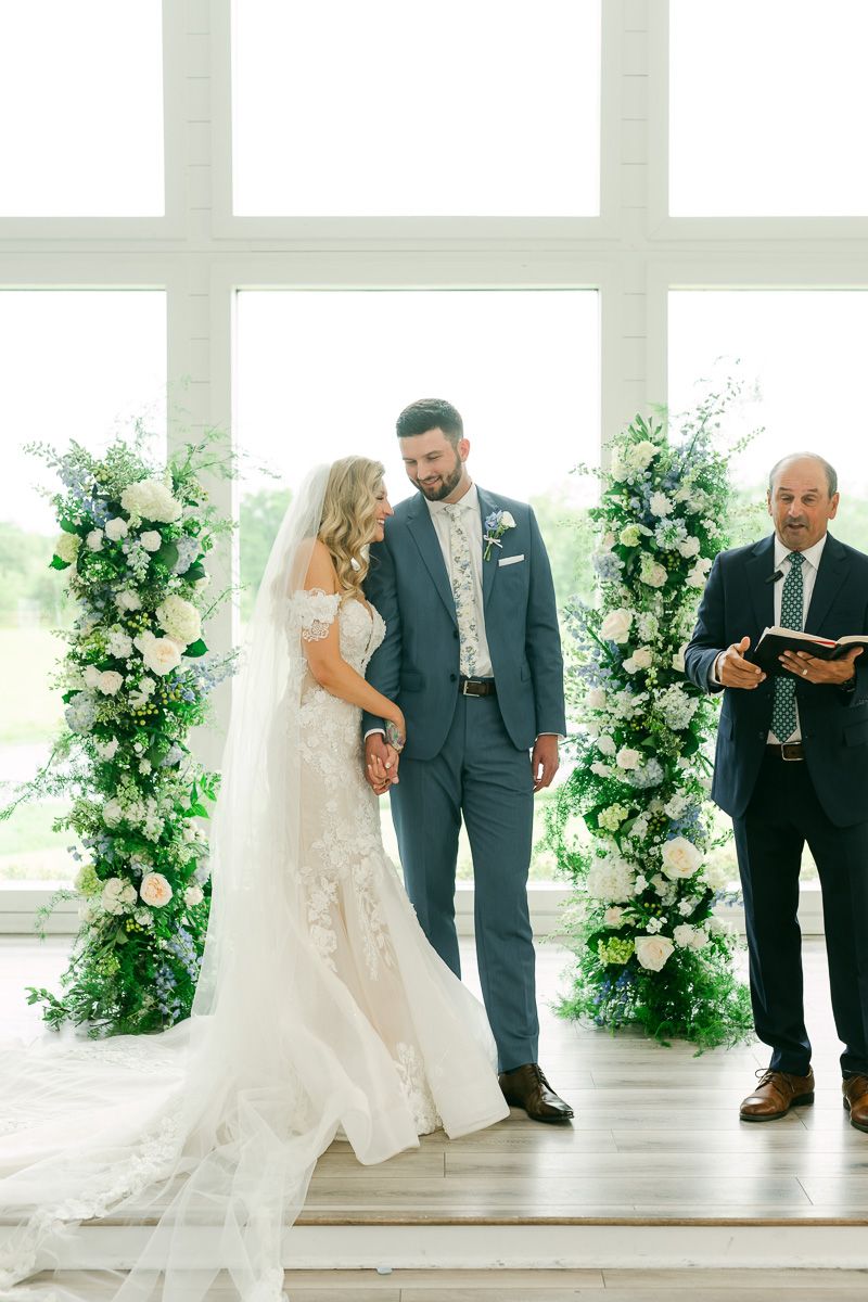 ceremony at The Farmhouse Texas wedding venue
