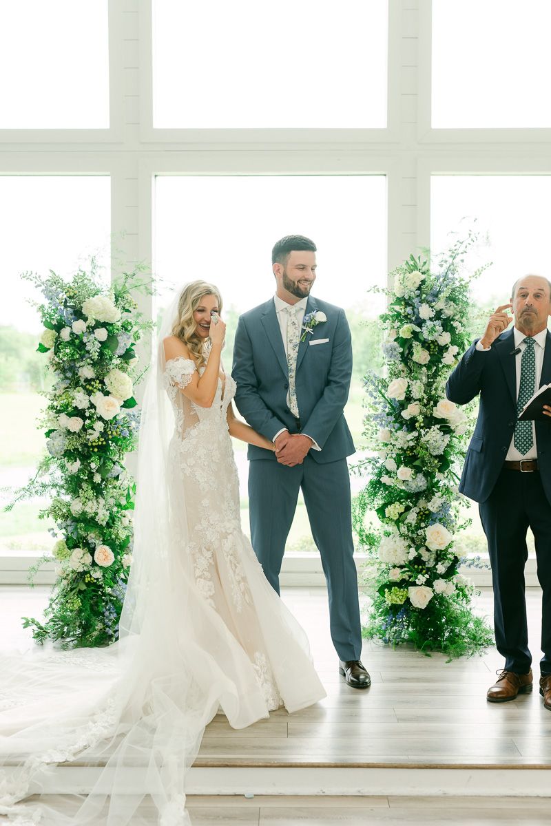 ceremony at The Farmhouse Texas wedding venue