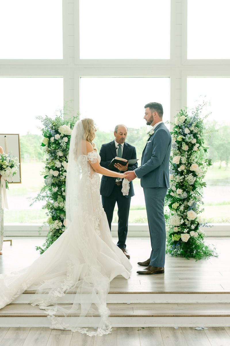 ceremony at The Farmhouse Texas wedding venue